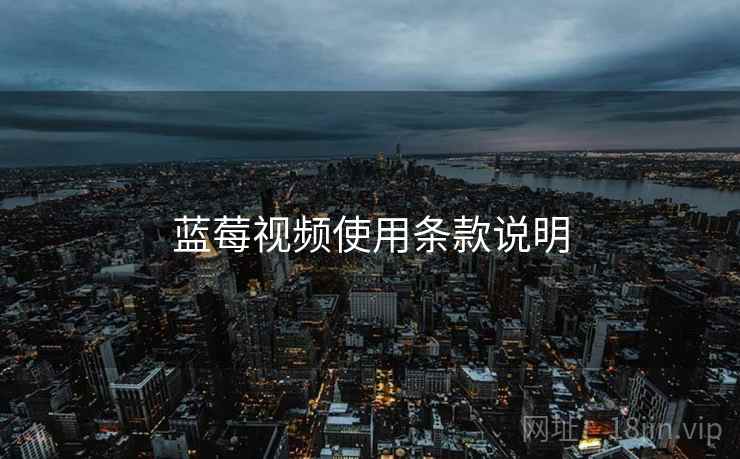蓝莓视频使用条款说明  第2张