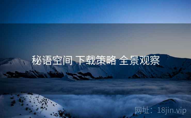 秘语空间 下载策略 全景观察  第2张