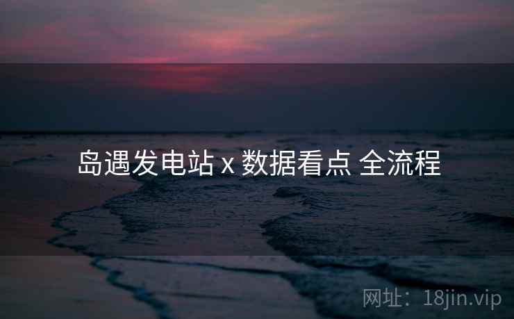 岛遇发电站 x 数据看点 全流程  第1张